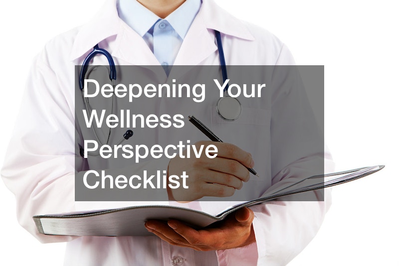 Deepening Your Wellness Perspective Checklist